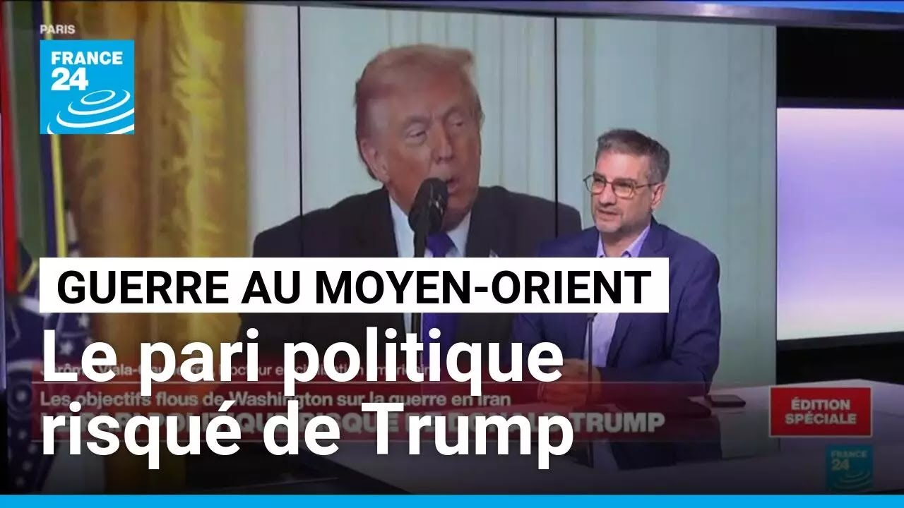 Guerre au Moyen-Orient : le pari politique risqué de Donald Trump • FRANCE 24
