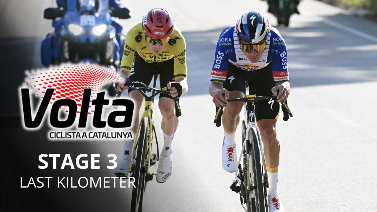 Volta a Catalunya 2026 - Stage 3 Last Kilometer- Crash, sprint… finale with Evenepoel and Vingegaard