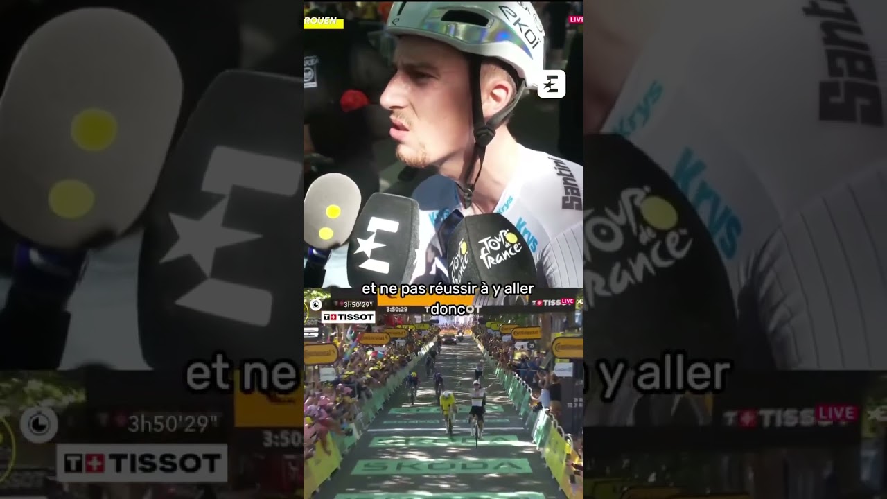 🇫🇷🚴🏻 "Vous êtes marrant" : la sincérité désarmante de Kévin Vauquelin ! #tourdefrance #shorts