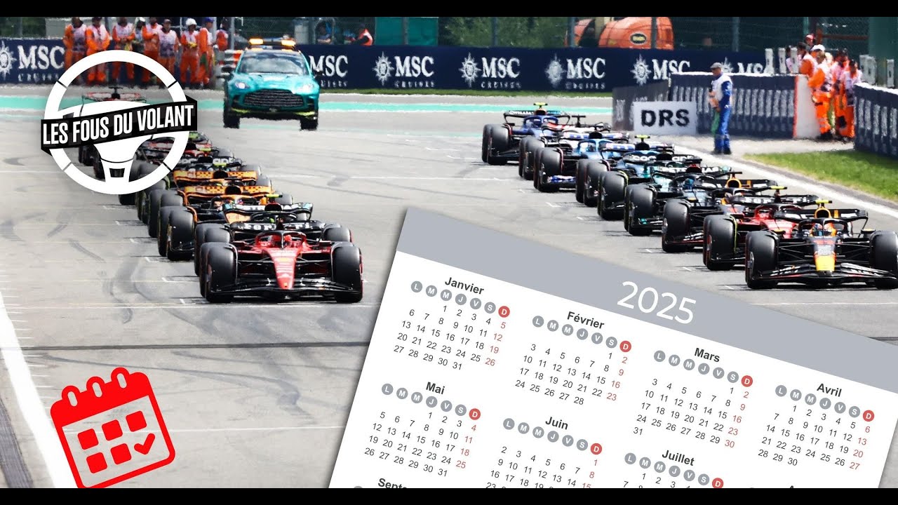 FORMULE 1 - A quoi va ressembler le calendrier 2025 ?