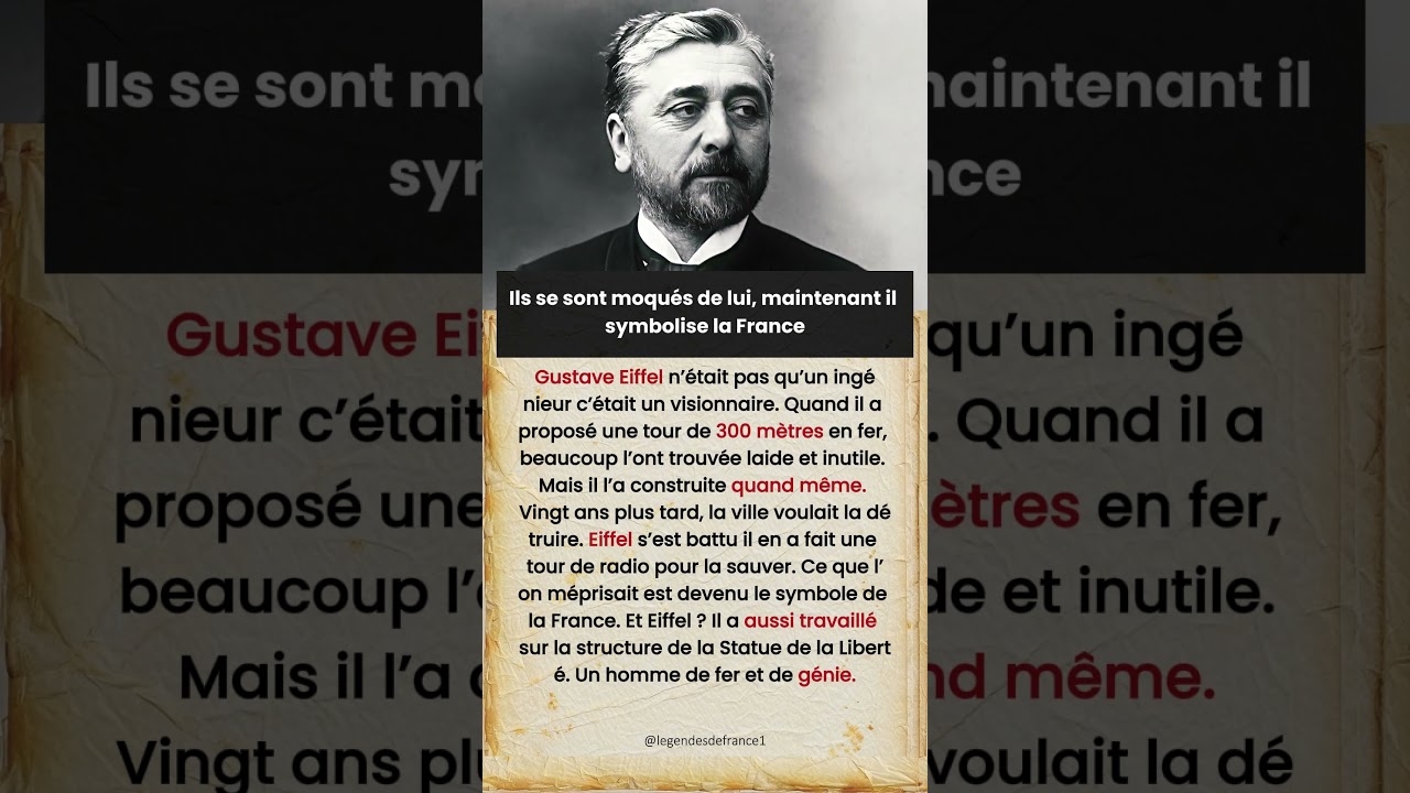 Gustave Eiffel : L’homme derrière la tour et bien plus