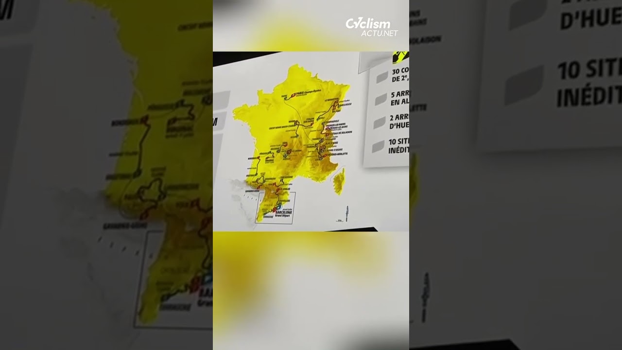 Christian Prudhomme détaille le parcours du Tour de France 2026 ! #cycling #tdf #shorts