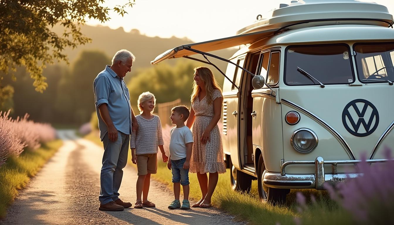 découvrez le voyage inspirant de la famille lauriol à travers la france en camping-car pour sensibiliser à l'isolement des personnes âgées et promouvoir la solidarité intergénérationnelle.