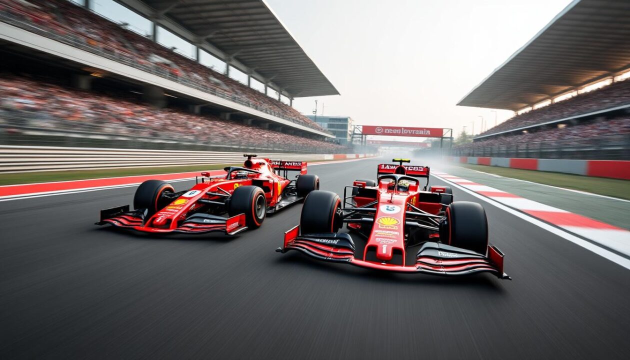 suivez en direct le grand prix de chine de f1 avec antonelli en pole position et vivez la bataille intense entre les pilotes ferrari lors de cette course palpitante.